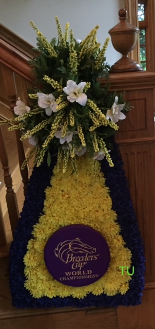 2015 Breeders' Cup Classic winner, American Pharoah's garland