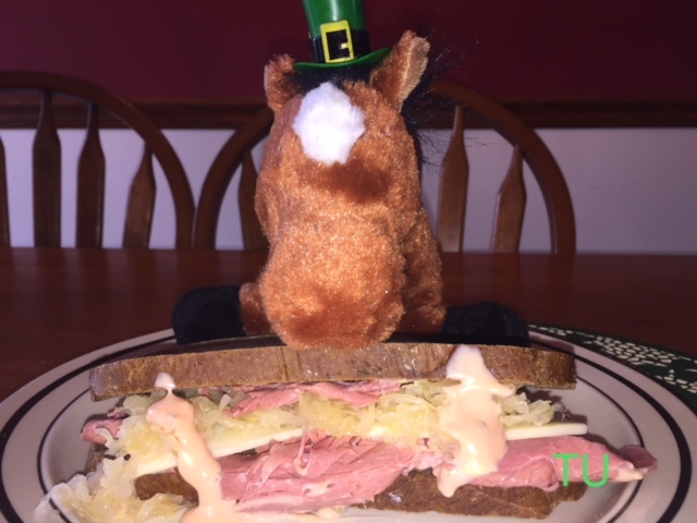 Horseradish loves a good reuben on St. Patrick's Day