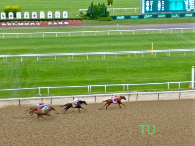 Justify races for home in the Belmont Stakes to the 13th Triple Crown victory!