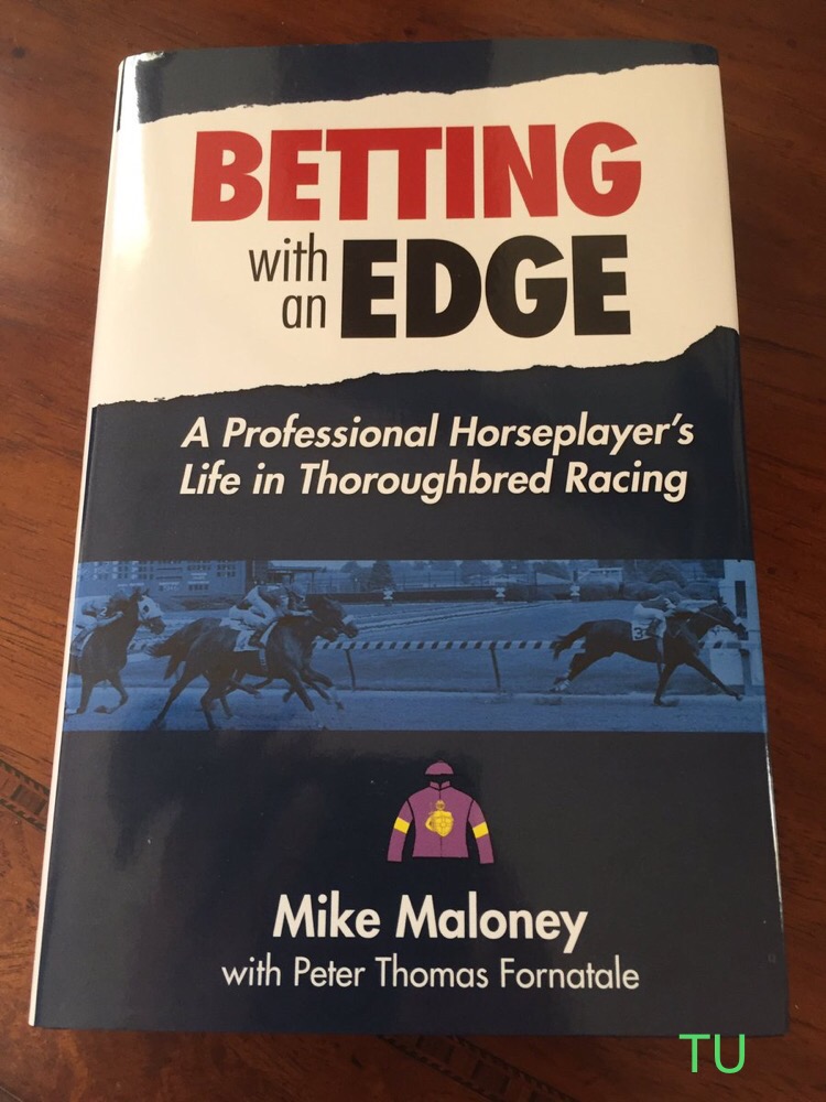 Rain, racing and reading.  Betting With An Edge by Mike Maloney provides and educational and entertaining book on handicapping, horse racing and horseplayers. 
