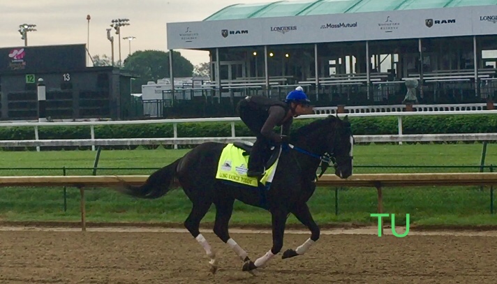 Long Range Toddy spent a good amount of time breezing for the fans at Churchill Downs. 