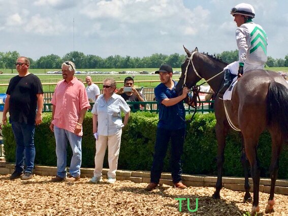 Christmas Sky wins for Tyler Baze and Steve Asmussen at Ellis Park.