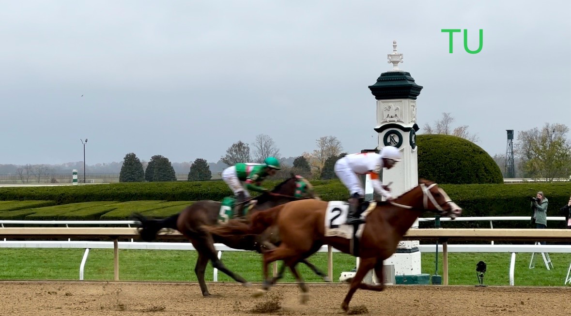 Patriot Spirit finishes behind Valentine Candy in the Bowman Mill Stakes. Patriot Candy hopes for Kentucky Derby prep points in the Sam F. Davis Stakes.