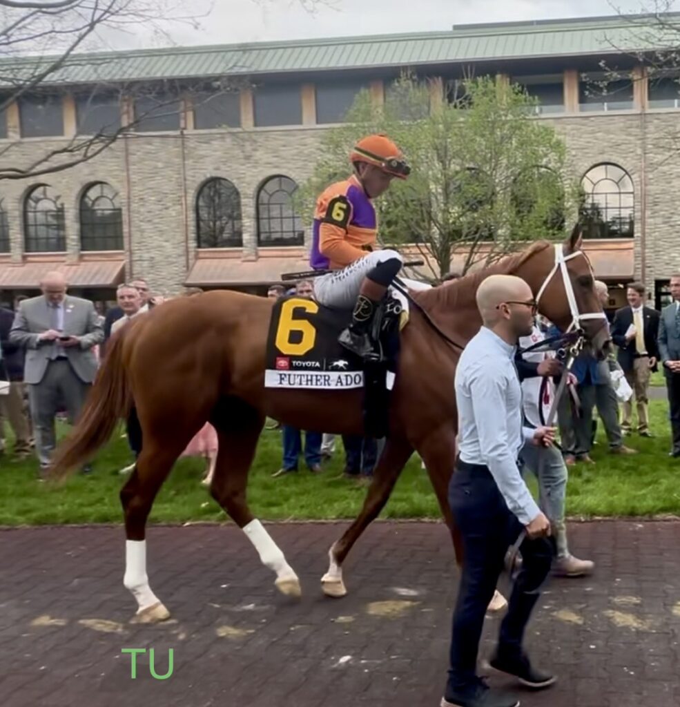 Further Ado won the Blue Grass Stakes and he's ready for a repeat in the 2026 Kentucky Derby!